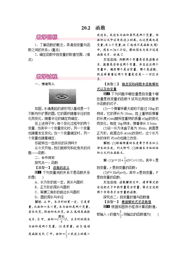 20.2 第2课时 自变量的取值范围 课件＋教案01