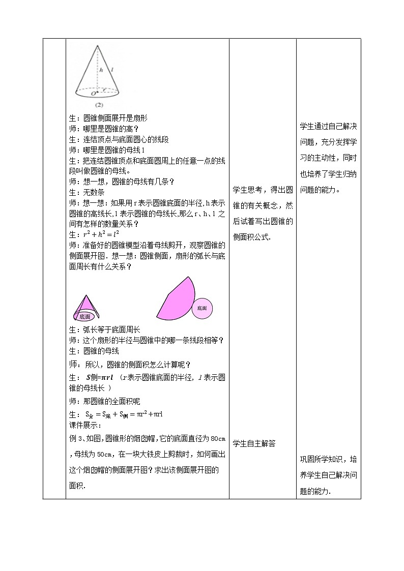 24.7.2圆锥的侧面积和全面积 课件＋教案＋学案02