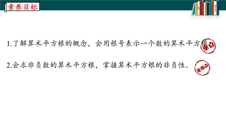 6.1.1算数平方根-2022-2023学年七年级数学下册同步精品随堂教学课件(人教版)02