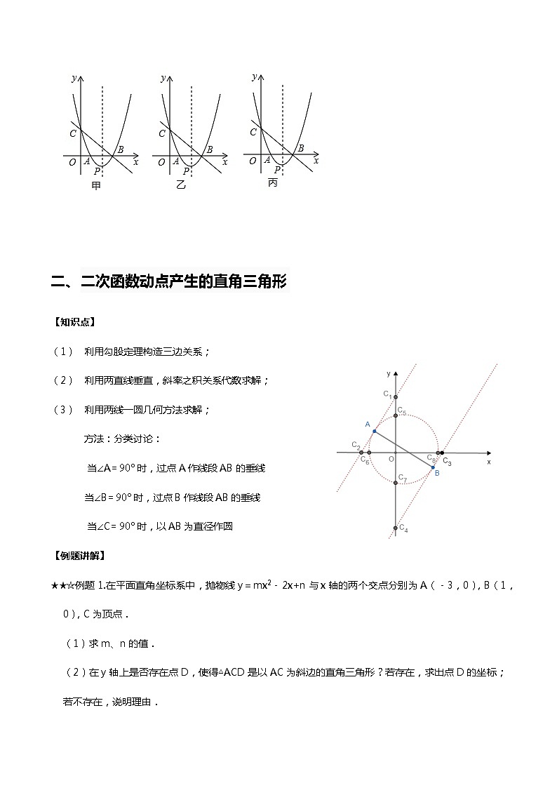 二次函数三角形存在性问题-学生版第3页
