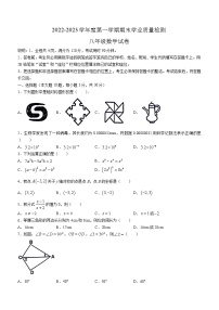 广东省云浮市新兴县2022-2023学年八年级上学期期末数学试卷（含答案）