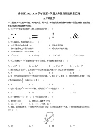 广东省珠海市香洲区2022-2023学年九年级上学期期末考试数学试卷（含答案）