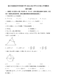 宿迁市宿城区钟吾初级中学2022-2023学年九年级上学期期末数学试题（含解析）