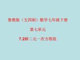 魯教版（五四制）數(shù)學(xué)七年級(jí)下冊(cè) 第七單元 7.2解二元一次方程組 課件