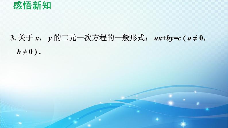 7.1 二元一次方程组和它的解 华东师大版七年级数学下册导学课件06