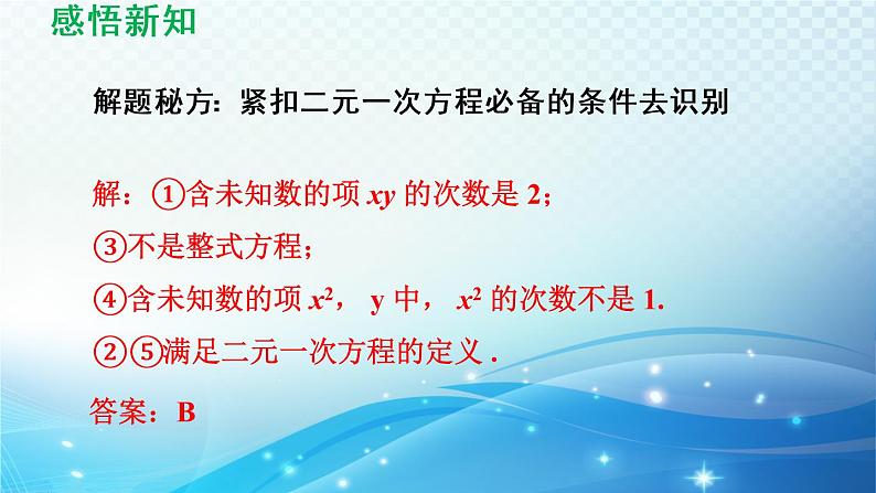 7.1 二元一次方程组和它的解 华东师大版七年级数学下册导学课件08