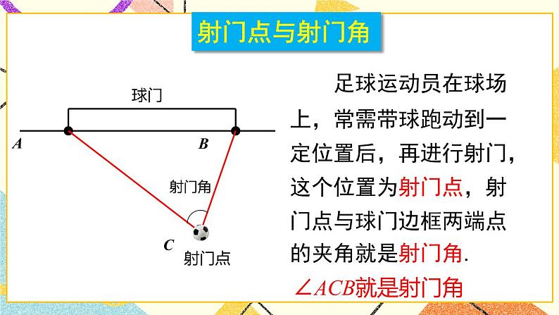 24.8 综合与实践  进球路线与最佳射门角 课件+素材04