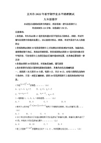 江苏省无锡市宜兴市2022-2023学年九年级上学期期末数学试题