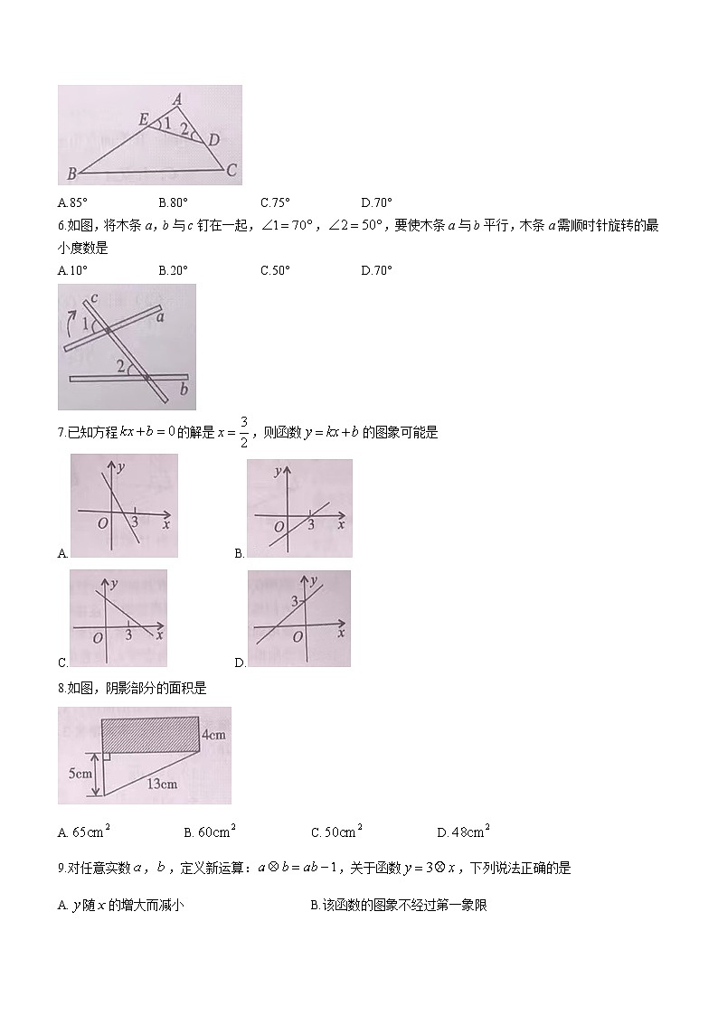 广东省梅州市丰顺县丰顺中学2022-2023学年八年级上学期学业水平质量检测数学考（含答案）第2页