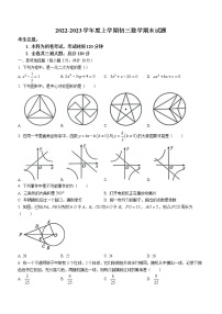 黑龙江省齐齐哈尔龙沙区2022-2023学年九年级上学期数学期末试卷（含答案）