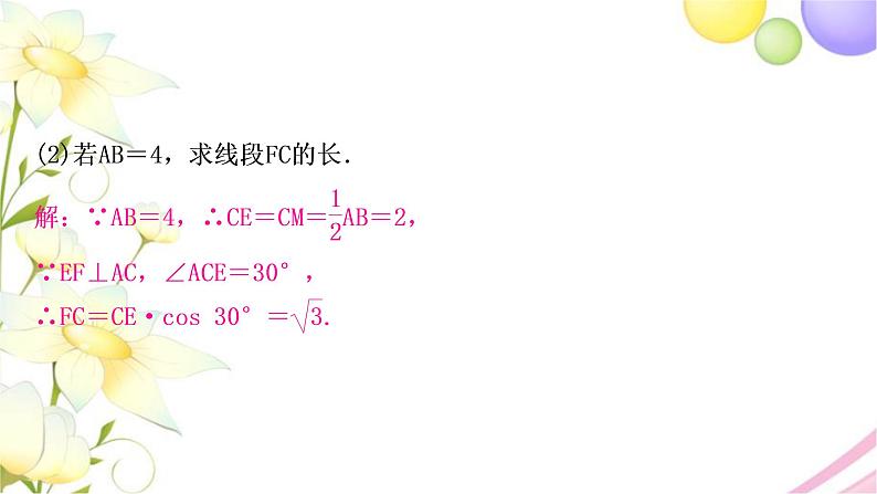 中考数学复习专项训练十一三角形、四边形中的证明与计算作业课件04