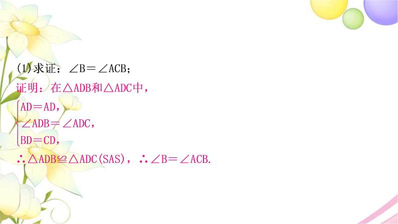 中考数学复习专项训练十一三角形、四边形中的证明与计算作业课件06