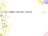 中考数学复习第一章数与式第二节数的开方与二次根式作业课件