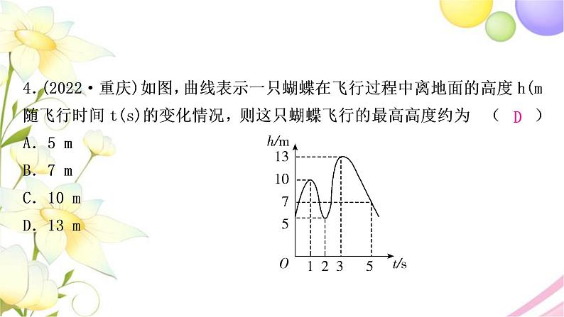 中考数学复习第三章函数第二节函数及其图象作业课件05