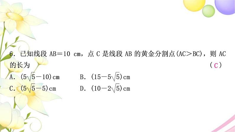 中考数学复习第四章三角形第五节图形的相似作业课件第7页