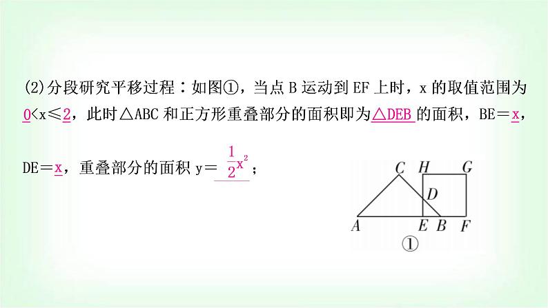 中考数学复习重难点突破一：根据动态几何图形判断函数图象教学课件05