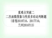 中考数学复习重难点突破二：二次函数图象与性质多结论判断题教学课件