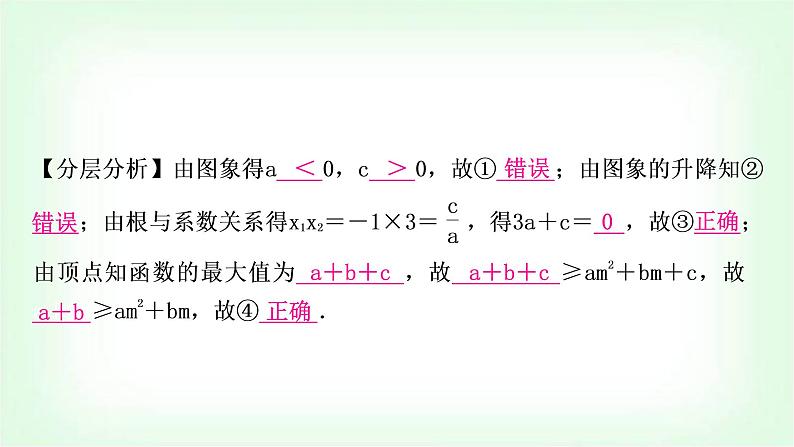 中考数学复习重难点突破二：二次函数图象与性质多结论判断题教学课件03