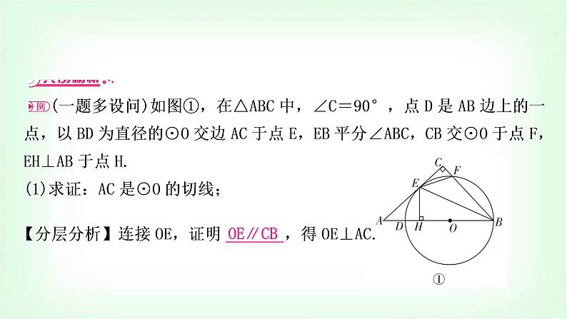 中考数学复习重难点突破六：与圆的切线有关的证明与计算教学课件02