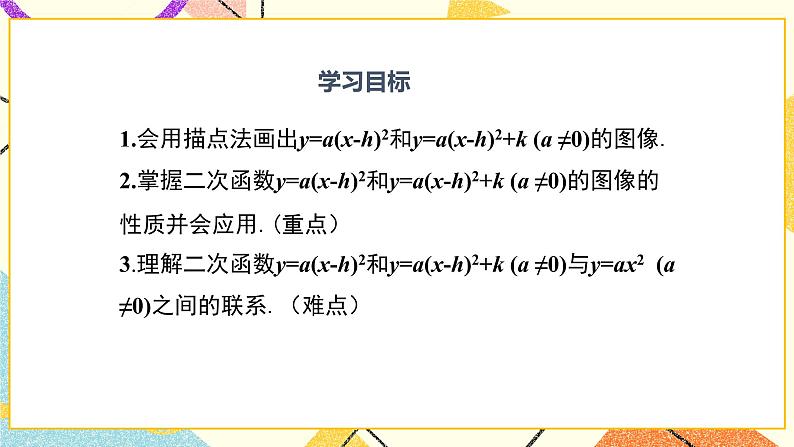 30.2 第2课时 二次函数y=a(x-h)2和y=a(x-h)2+k的图像和性质 课件＋教案02