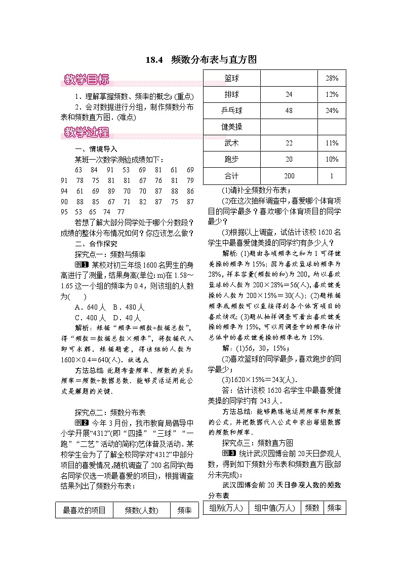 18.4 频数分布表与直方图 课件＋教案01