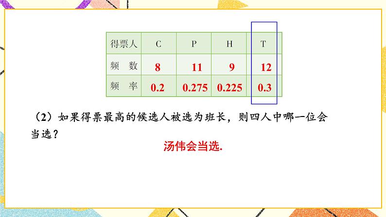 5.1 频数与频率 练习第3页