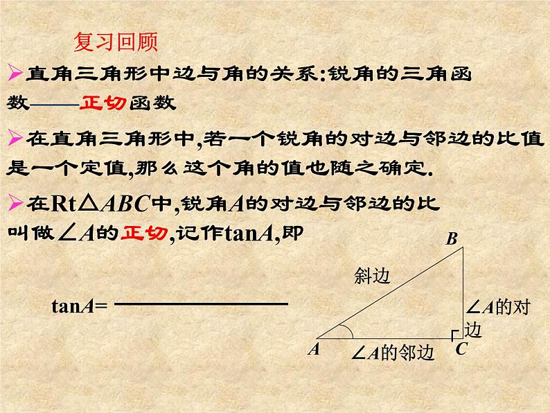北师大版数学九年级下册 1.1锐角三角函数 第2课时 课件第4页