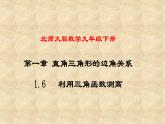 北师大版数学九年级下册 1.6利用三角函数测高 课件