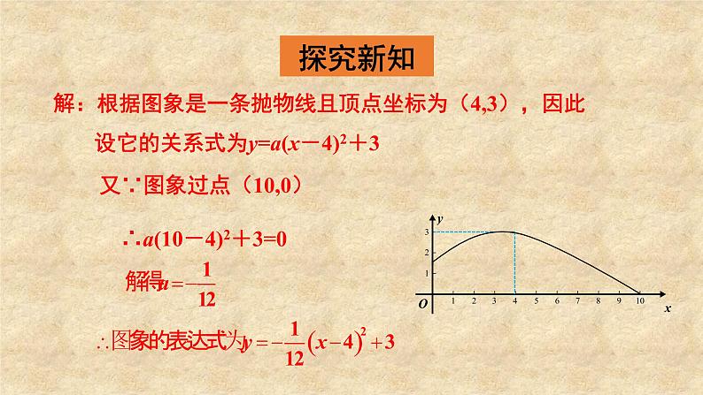 北师大版数学九年级下册 2.3 第1课时 根据两个条件确定二次函数的表达式 课件07