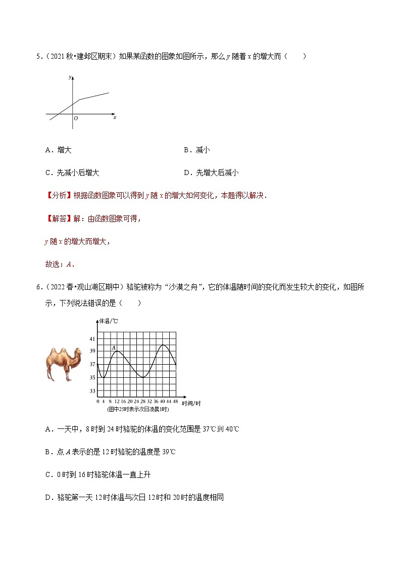 专题19.1函数专项提升训练（解析版）【人教版】第3页