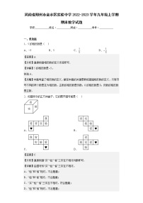 河南省郑州市金水区实验中学2022-2023学年九年级上学期期末数学试题