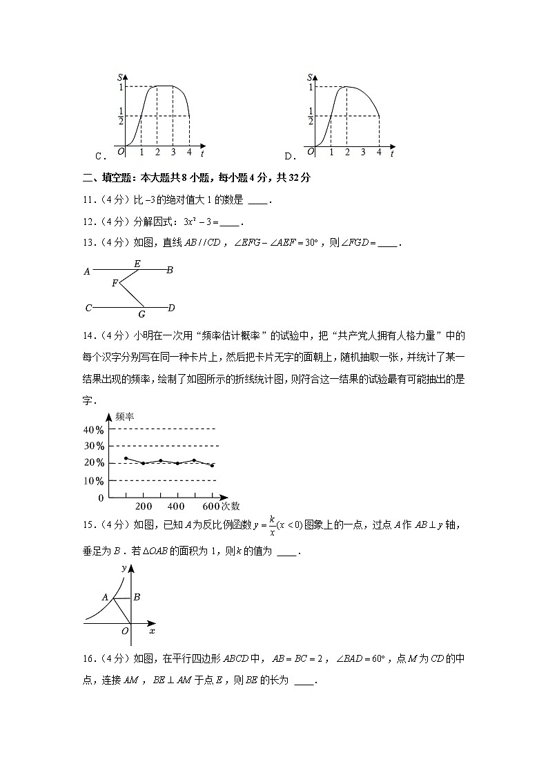 2022年甘肃省陇南市成县成州中学中考数学模拟试卷03