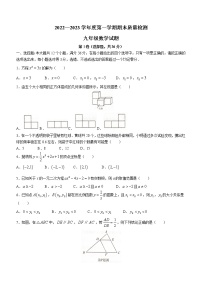 山东省滨州市惠民县2022-2023学年九年级上学期期末数学试题(含答案)