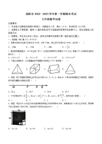 河南省洛阳市2022-2023学年七年级上学期期末数学试题(含答案)