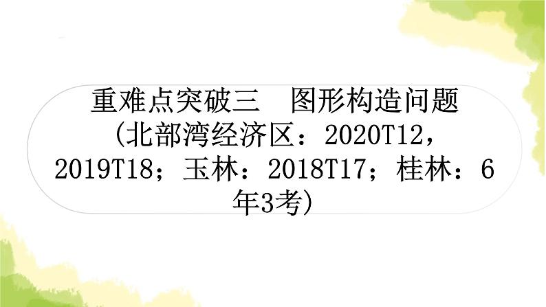 中考数学复习重难点突破三图形构造问题教学课件01