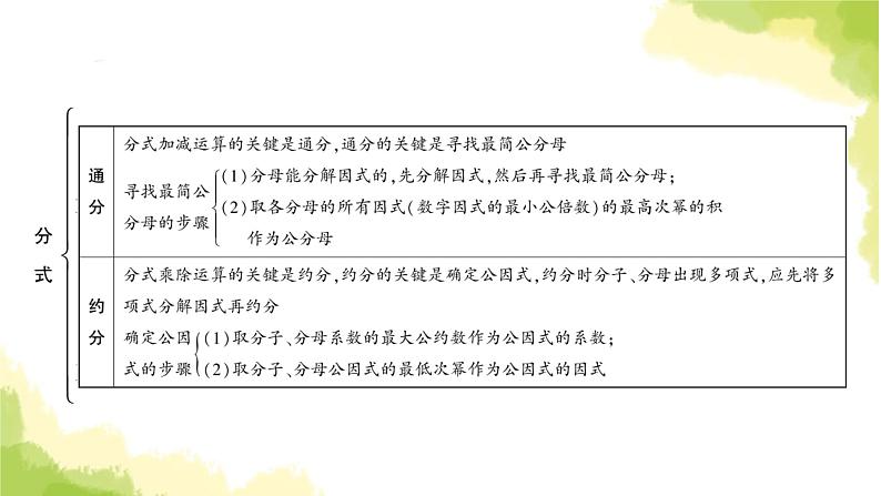 中考数学复习第一章数与式第四节分式教学课件05