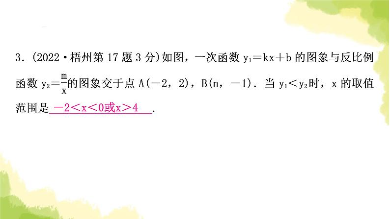 中考数学复习第三章函数第五节反比例函数的综合题教学课件06