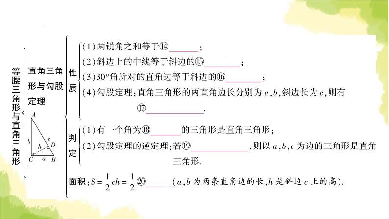 中考数学复习第四章三角形第三节等腰三角形与直角三角形教学课件第5页