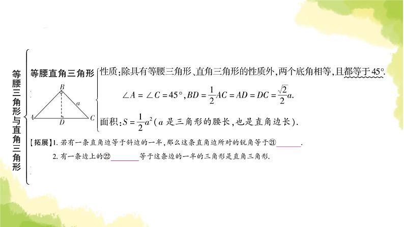 中考数学复习第四章三角形第三节等腰三角形与直角三角形教学课件第6页