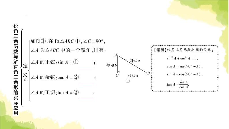 中考数学复习第四章第六节锐角三角函数与解直角三角形的实际应用教学课件03