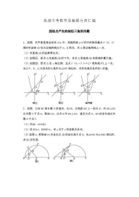 挑战中考数学压轴题分类汇编