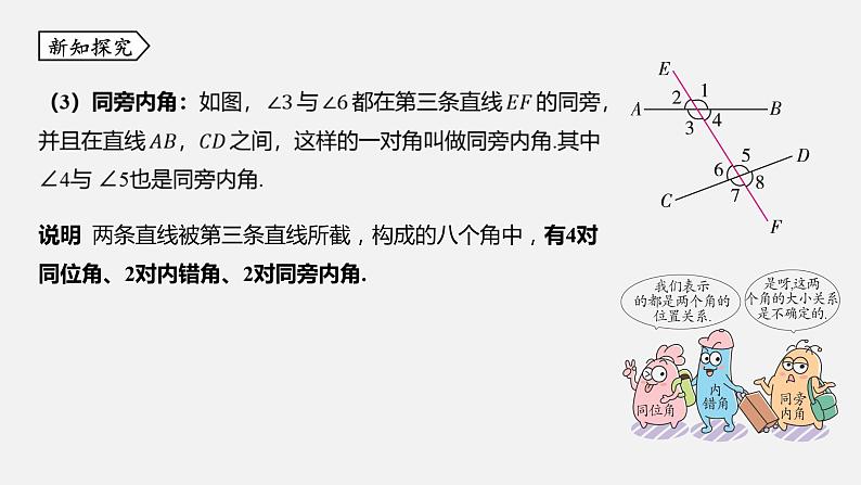 浙教版七年级数学下册课件 1.2 同位角、内错角、同旁内角第4页