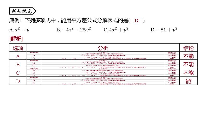 浙教版七年级数学下册课件 4.3 用乘法公式分解因式05