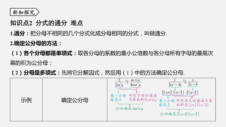 浙教版七年级数学下册课件 5.4 分式的加减06