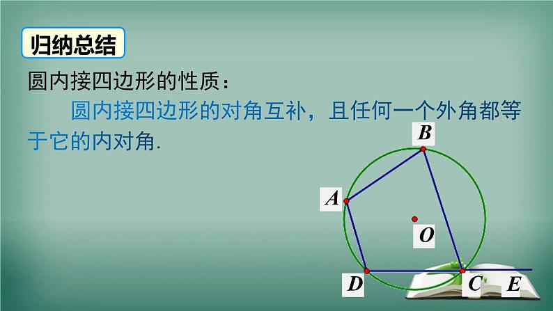 沪科版数学九年级下册 24.3 第2课时 圆内接四边形 课件07