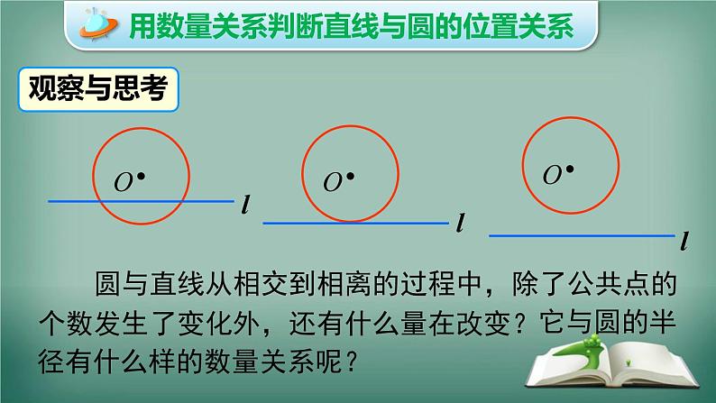 沪科版数学九年级下册 24.4 第1课时 直线与圆的位置关系 课件07