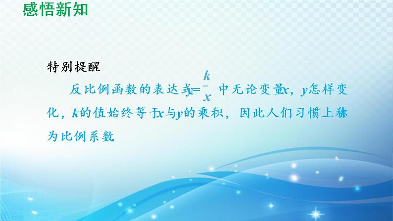 17.4 反比例函数华师大版数学八年级下册导学课件05