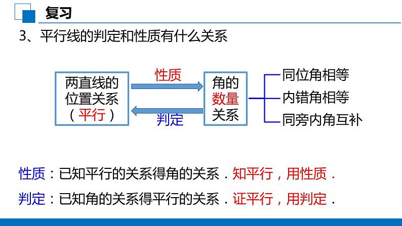 5.3.1 平行线的性质   判定与性质综合运用  课件第4页