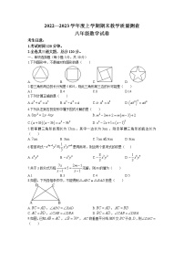 黑龙江省齐齐哈尔市克东县2022-2023学年八年级上学期期末教学质量测查数学试题