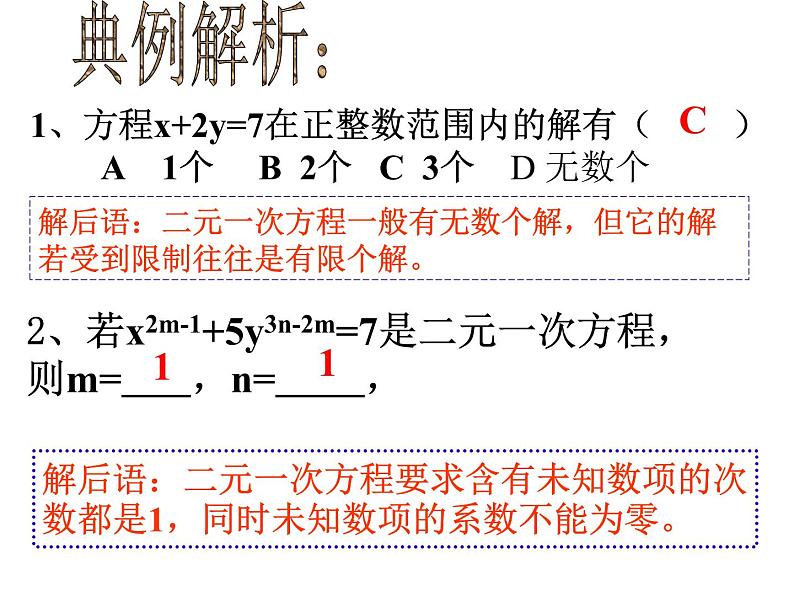 第2章 二元一次方程组复习课 浙教版数学七年级下册课件06